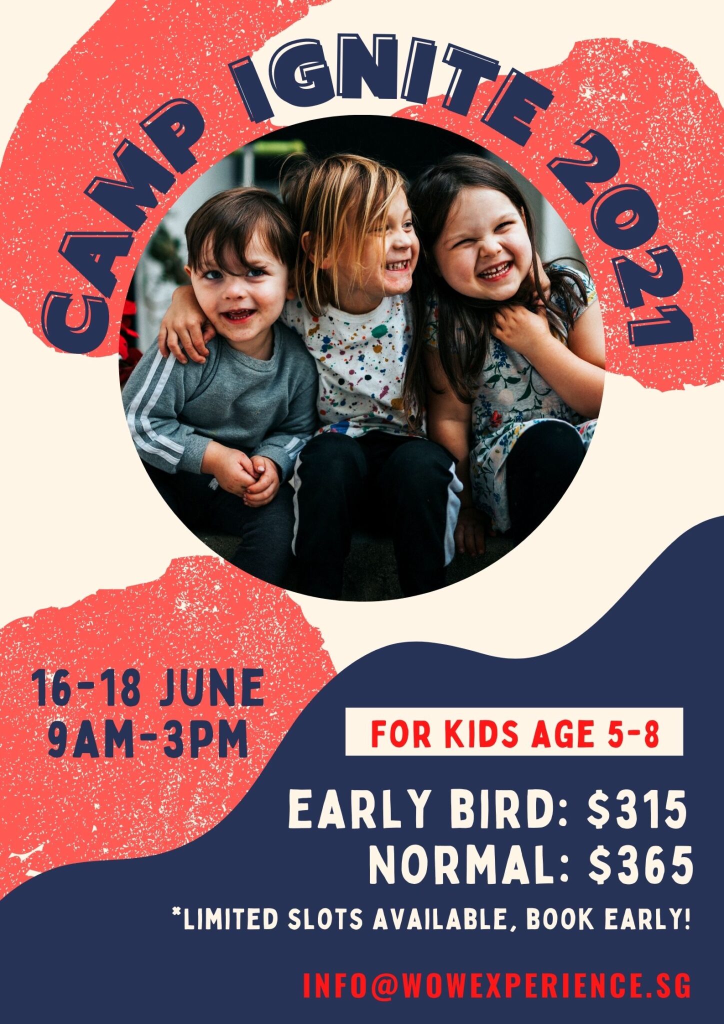 CAMP Ignite (5 to 8 yrs old) June 2021 School Holiday Outdoor Kids